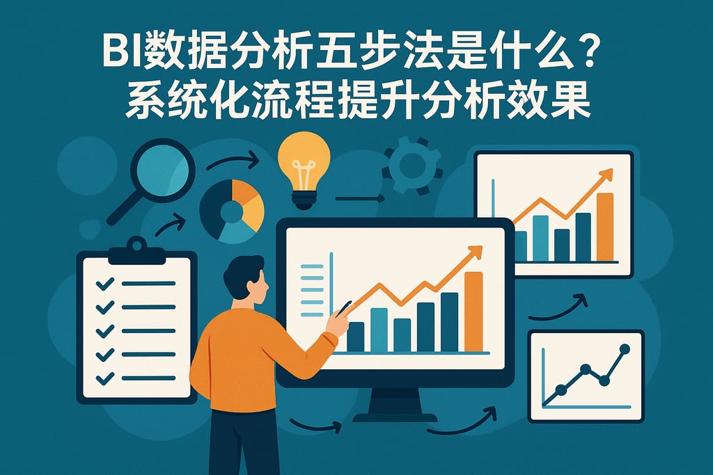 BI数据分析五步法是什么？系统化流程提升分析效果"